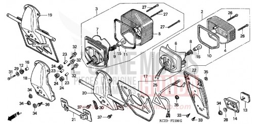 FEU ARRIERE CM125CJ de 1988